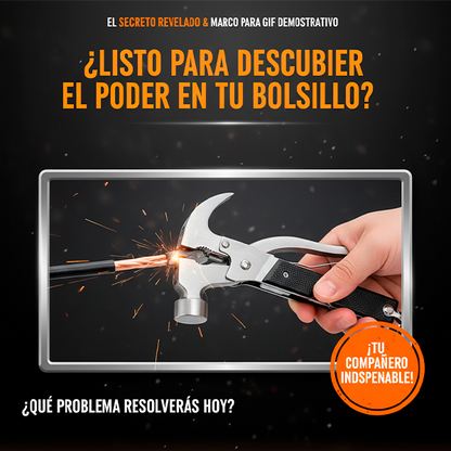 Martillo Multiusos 18 en 1: La Herramienta Esencial para Cada Tarea | ¡Tu Solución Todo en Uno!