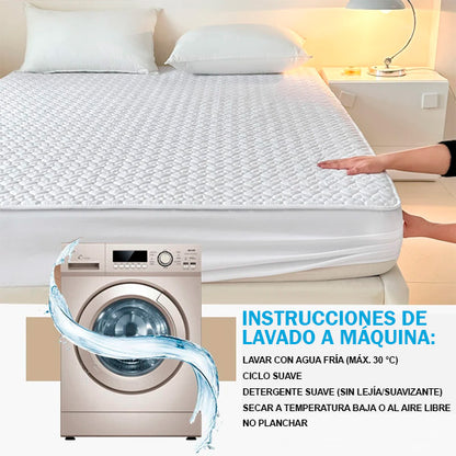 Cubre Colchón Impermeable Antibacterial | Protección y Confort Total