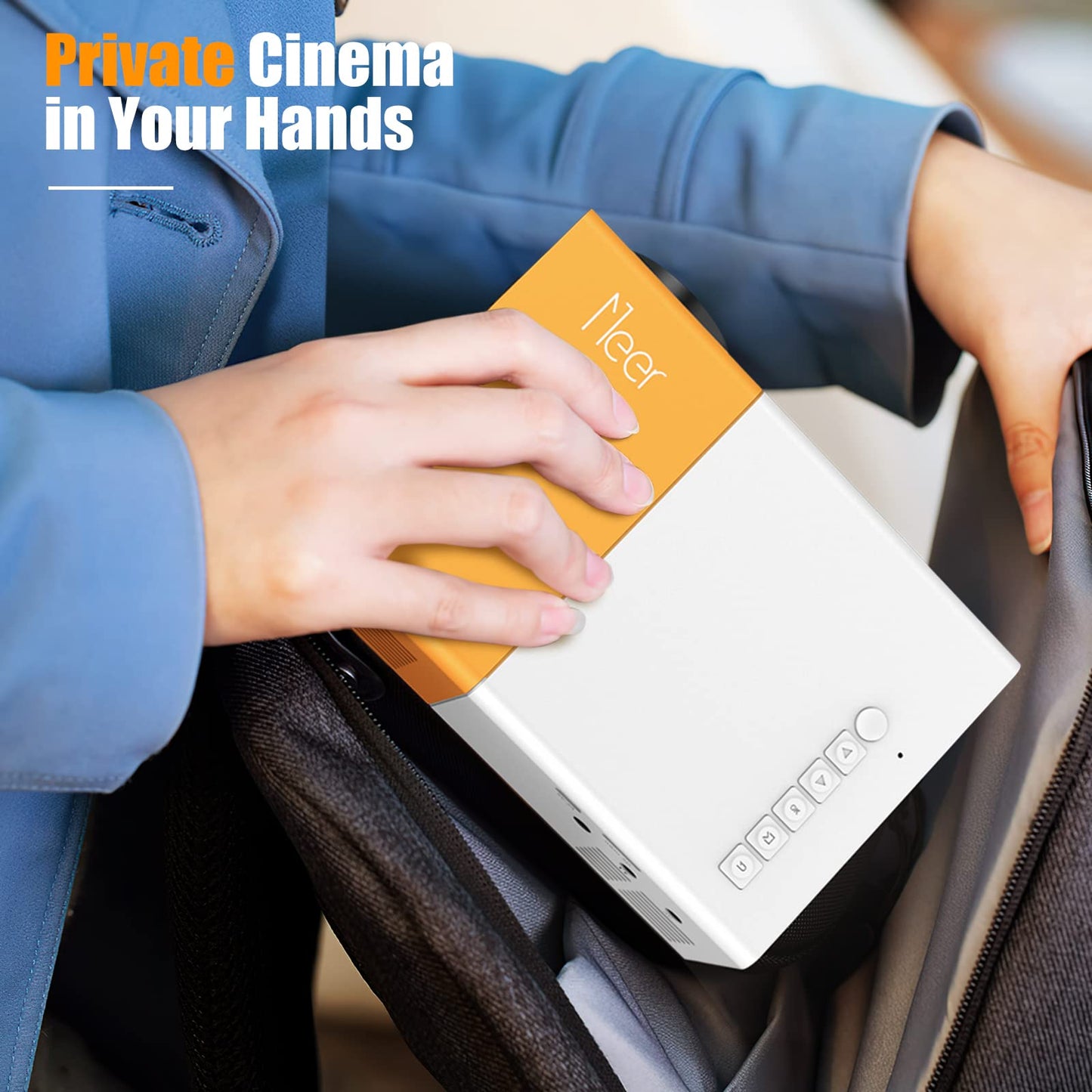 Proyector Portátil LED YG300 | Cine en Casa con Tu Celular o Consola | Full HD Hasta 60” + Envío GRATIS