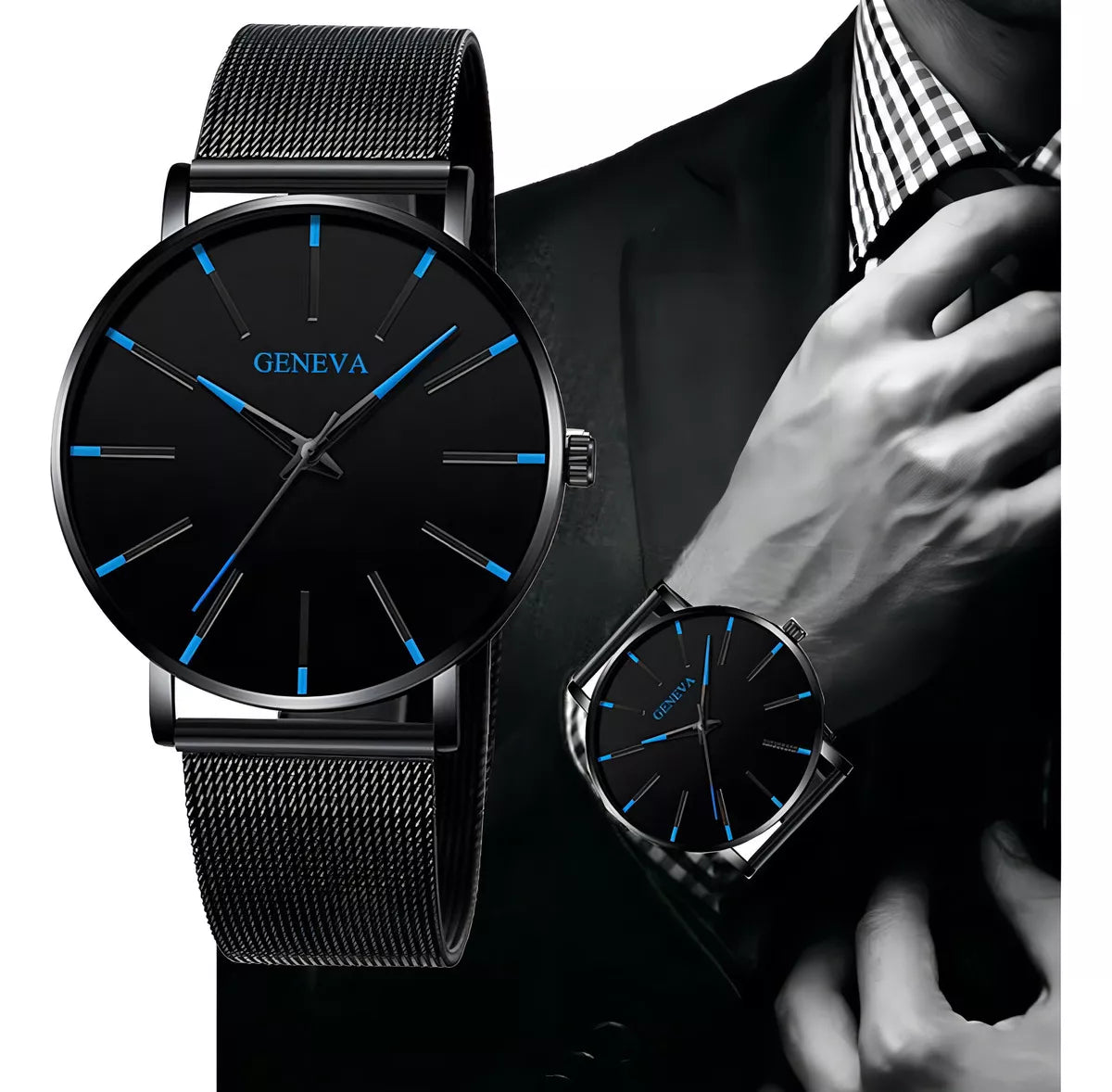 Reloj GENEVA con pulsera de cuarzo + REGALO