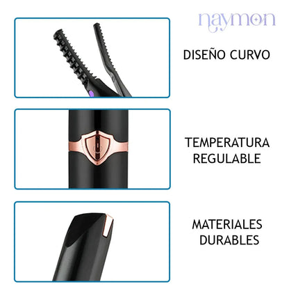 Rizador de Pestañas Eléctrico Térmico Recargable | Curva Perfecta y Duradera