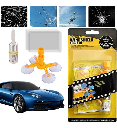 Kit Reparador de Cristales para Autos – Arregla Rayones y Grietas en Minutos
