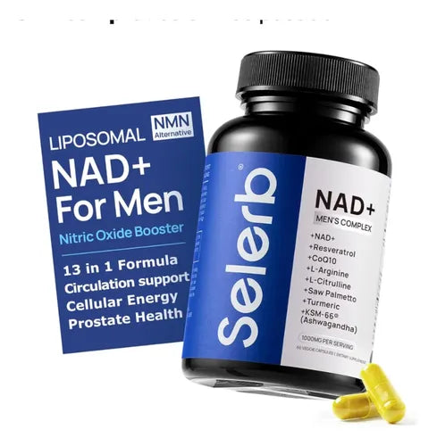 NAD+ Liposomal para Hombres – Energía celular, enfoque mental y vitalidad masculina diaria