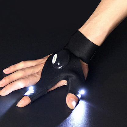 Pague 1 Lleve 2 Guantes con Luz LED Multipropósito – Ideal para Reparaciones, Pesca, Camping y Emergencias