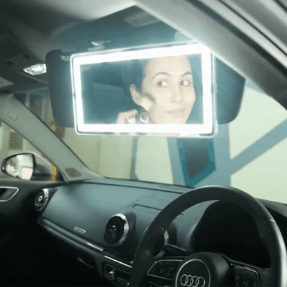 Espejo LED de Maquillaje para Auto – Iluminación Profesional en Cualquier Lugar