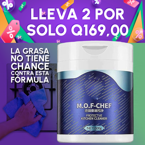 Polvo Limpiador de Grasa para Cocina | Fórmula Biológica y Efectiva + REGALO
