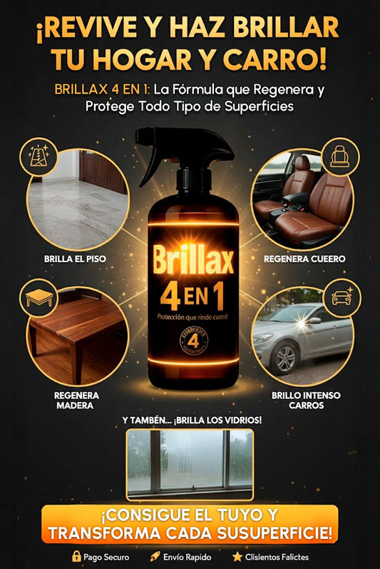 Brillax™ 4 en 1 | Limpia, Pule, Protege y Da Brillo Profesionalmente
