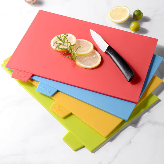 Juego de Tablas de Picar con Soporte | 4 Colores para Cocina Segura y Sin Contaminación