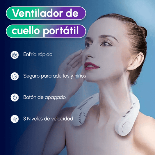 Ventilador de cuello portátil  + Envío GRATIS
