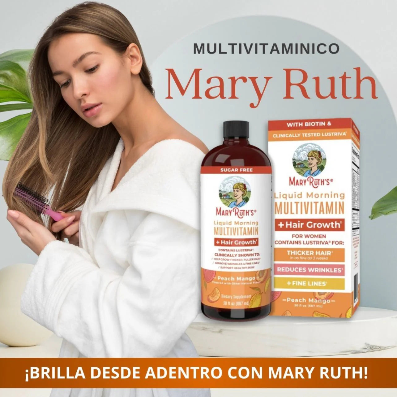 MaryRuth’s Multivitamínico Líquido + Crecimiento del Cabello
