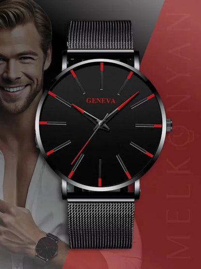 Reloj GENEVA con pulsera de cuarzo + REGALO