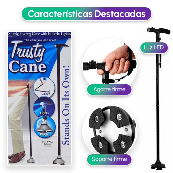 Bastón Plegable con Luz LED + Envío GRATIS