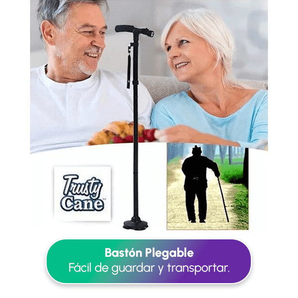 Bastón Plegable con Luz LED + Envío GRATIS