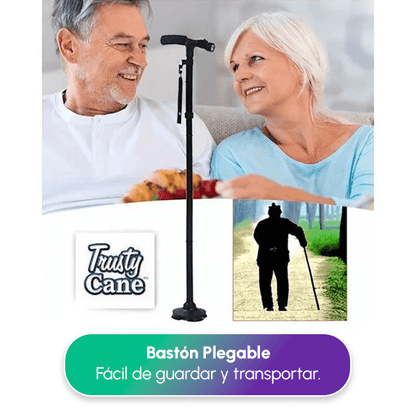 Bastón Plegable con Luz LED + Envío GRATIS
