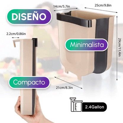 Paga 1 Lleva 2 Basureros Plegable + Envío GRATIS