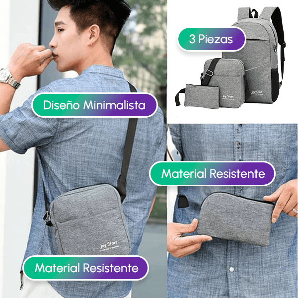 Bolso Multifuncional de 3 piezas + Envío GRATIS