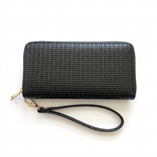 Cartera Elegante para Mujer con Cremallera – Negra