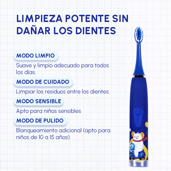 Cepillo de Dientes Eléctrico para Niños + Envío GRATIS