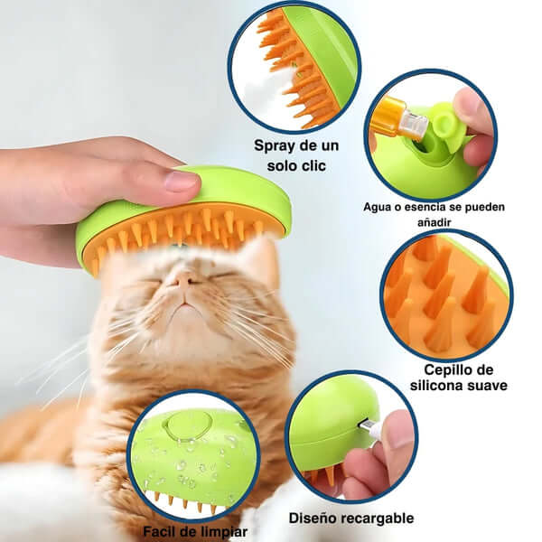 Pague 1 Lleve 2  Cepillo de vapor para mascotas + Envío GRATIS