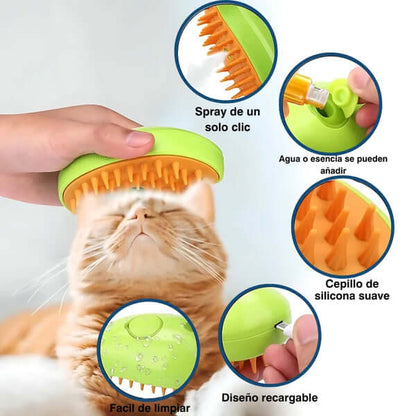 Pague 1 Lleve 2  Cepillo de vapor para mascotas + Envío GRATIS