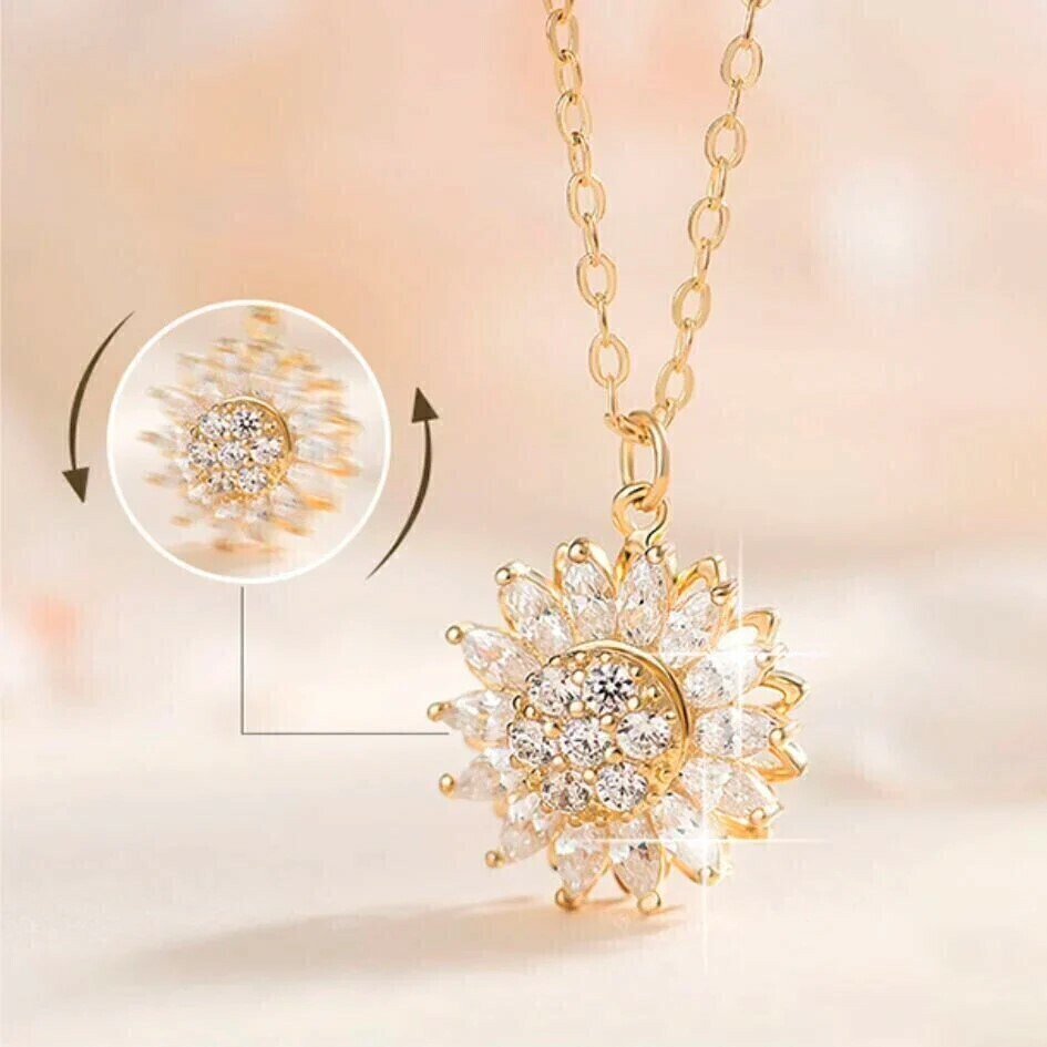 COMBO Collar Abrazo Infinito™ y Girasol Giratorio – Regalo Emotivo y Significativo | Envío en Guatemala