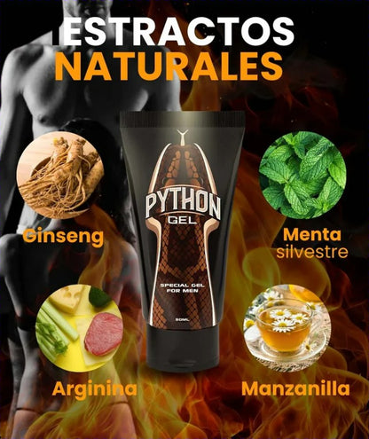 Python Gel | Gel Natural para Vitalidad Masculina 60 ml