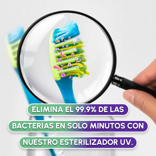 Soporte esterilizador de cepillos 3 en 1 + Envío GRATIS