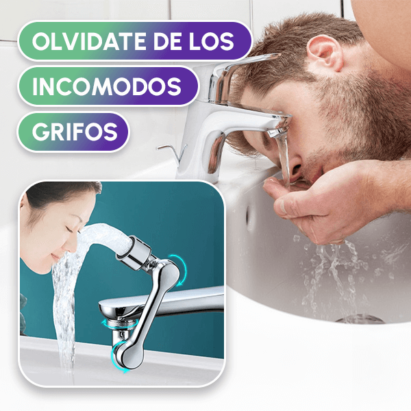 2x1 Grifo Giratorio 1080° Ahorrador de  Agua + Envío GRATIS