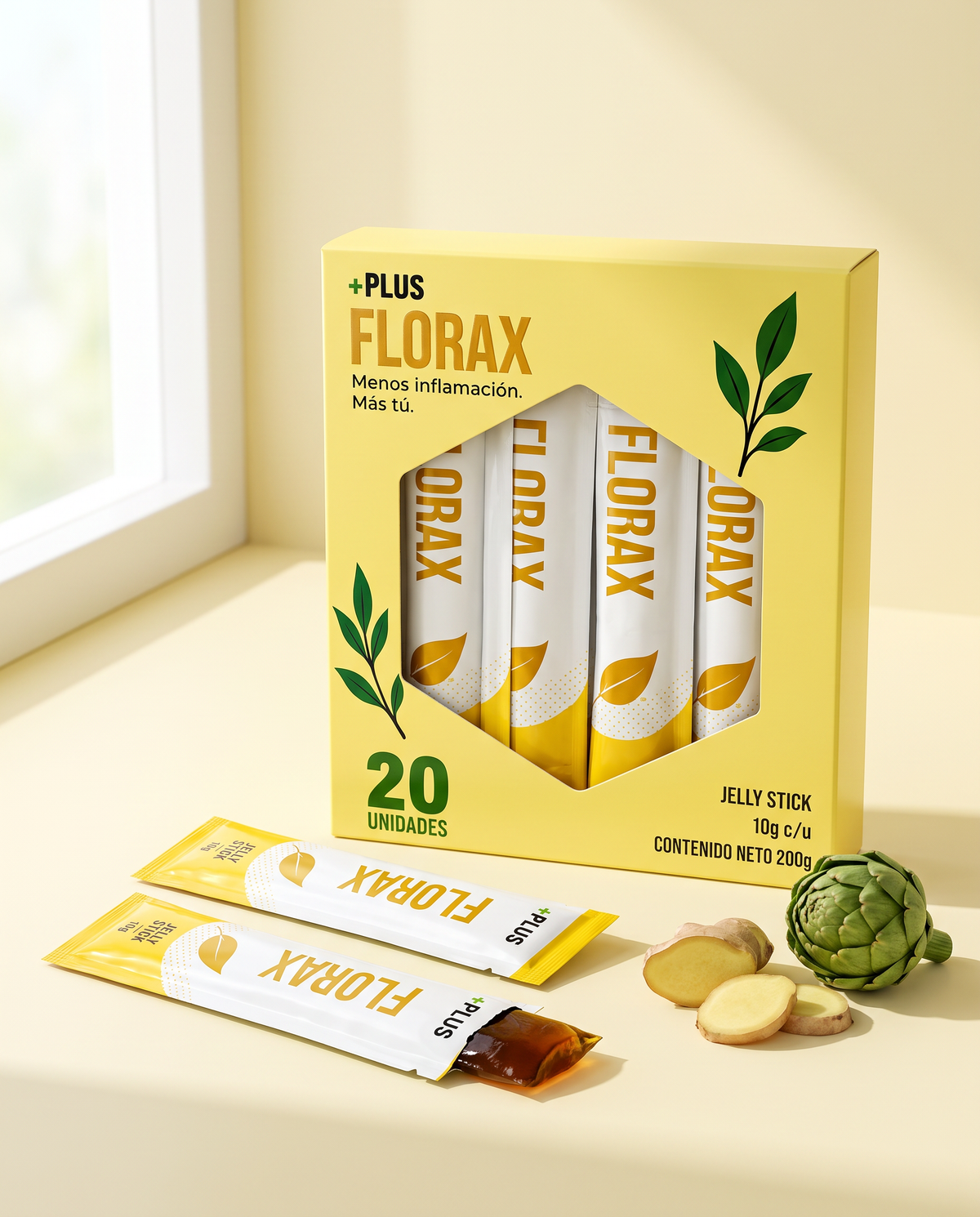 FLORAX caja de 20 jelly sticks