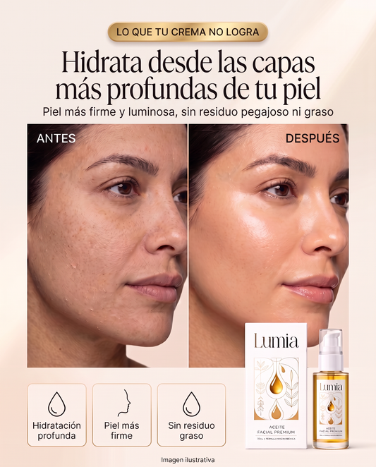 Lumia hidrata desde las capas más profundas de tu piel