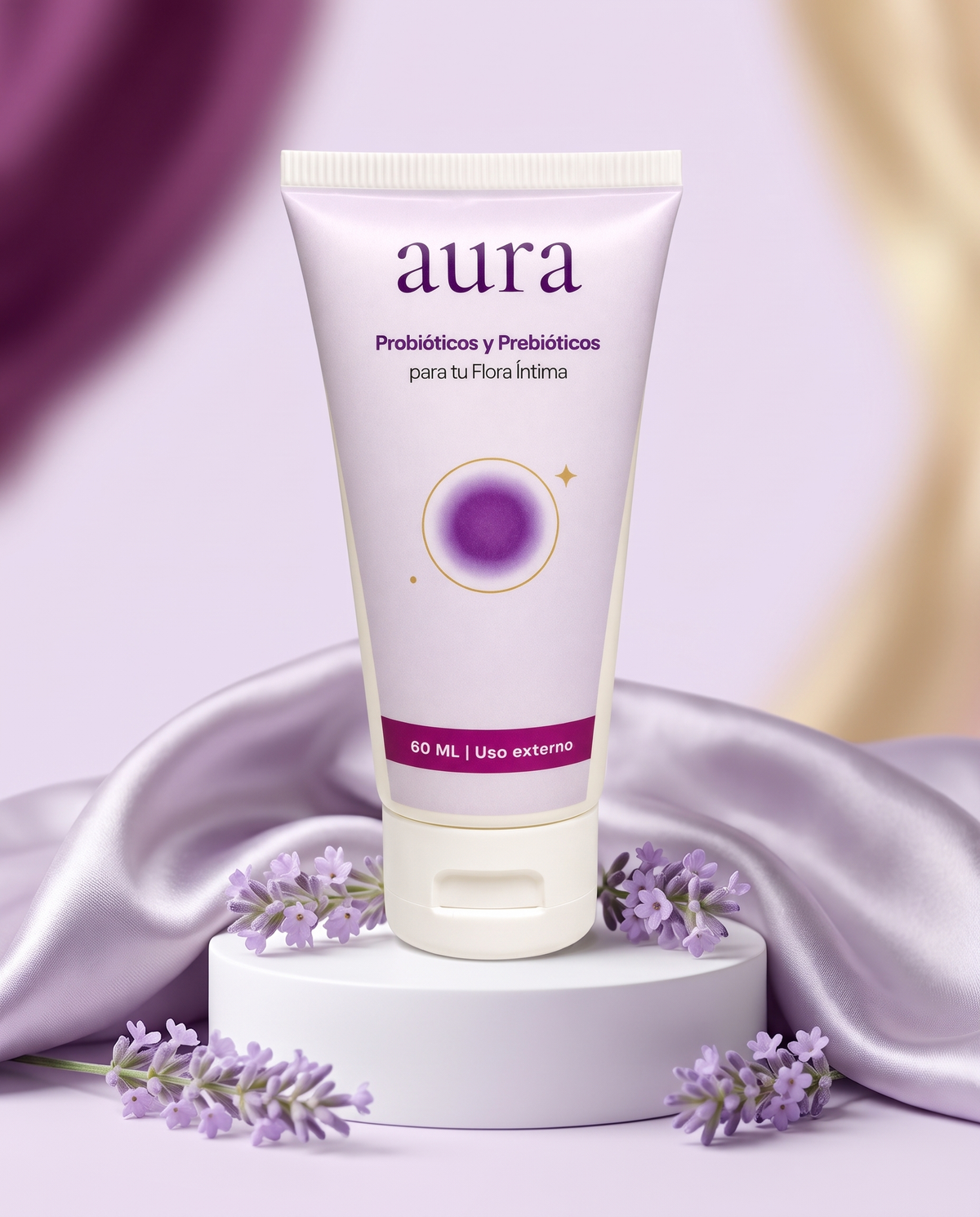 aura, crema íntima con probióticos y prebióticos