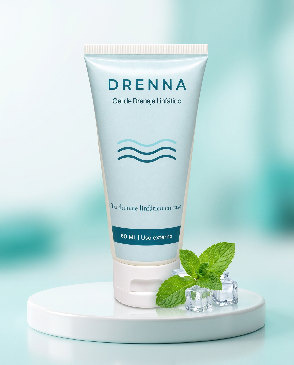 DRENNA, gel frío de drenaje linfático