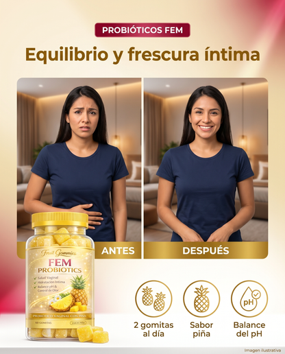 FEM Probiotics, gomitas probióticas para la mujer