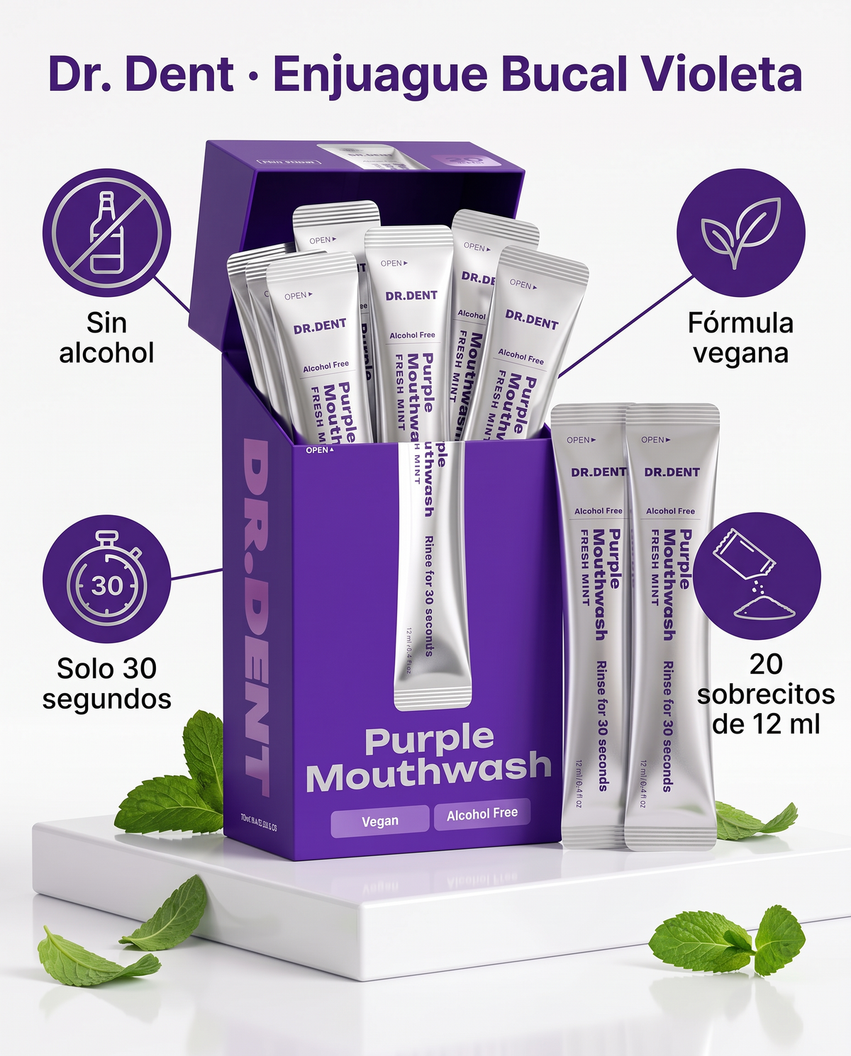 Dr. Dent, enjuague bucal violeta