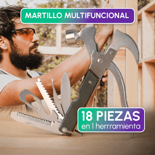 Martillo multifuncional 18 en 1 + OBSEQUIO