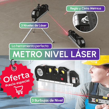 METRO NIVEL LASER 4 EN 1 + Envío GRATIS