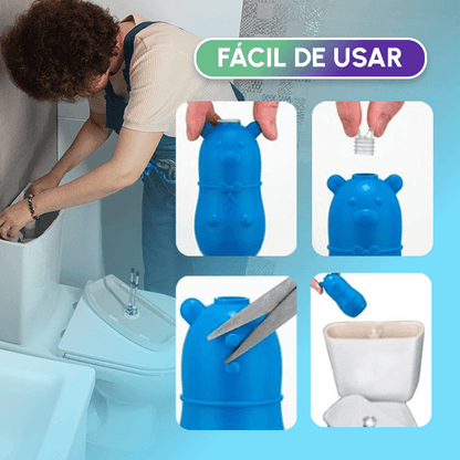 Pack x4 Limpiadores de inodoro Oso Azul + Envío GRATIS