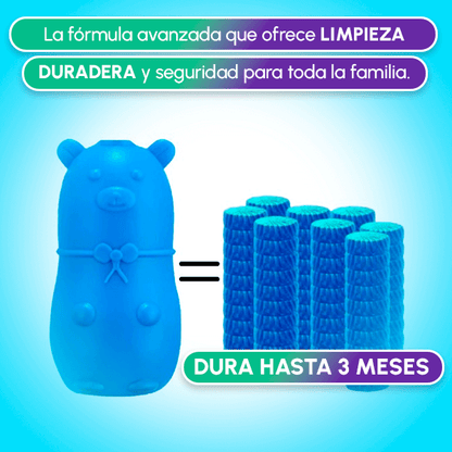 Pack x4 Limpiadores de inodoro Oso Azul + Envío GRATIS