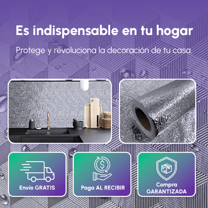 PAGA 1 LLEVE 3 ROLLOS DE PAPEL DE ALUMINIO ADHESIVO + REGALO