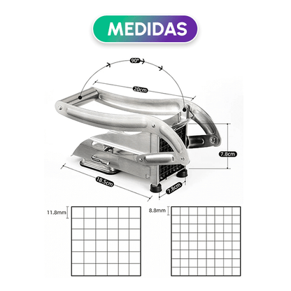 Picador Inoxidables De Papa Francesa Y Verduras Producto Original