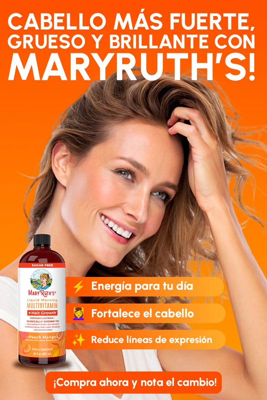 Multivitamínico MaryRuth’s Hair Growth | Crecimiento Rápido y Cabello Más Grueso