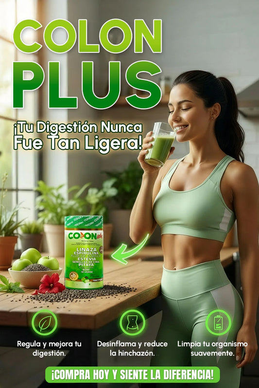 Fibra en Polvo Colon Plus – Limpieza Intestinal, Desinflama el Abdomen y Regula tu Digestión