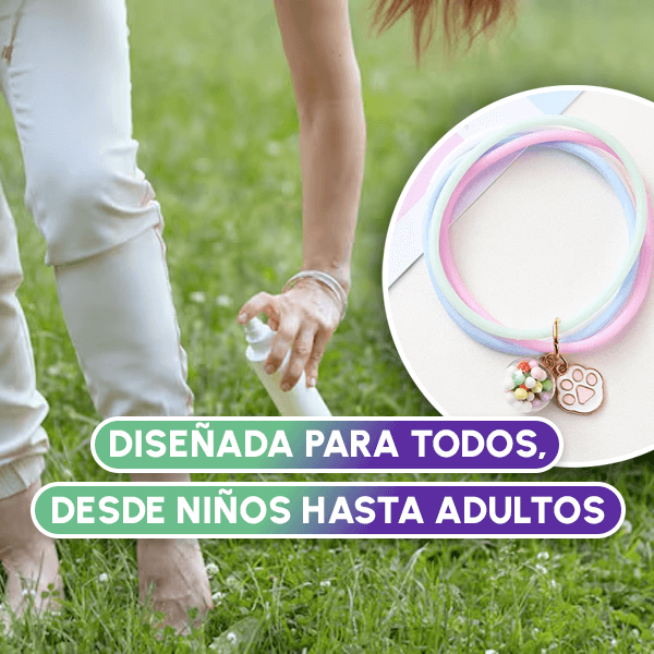 Pulsera repelente de mosquitos + Envío GRATIS