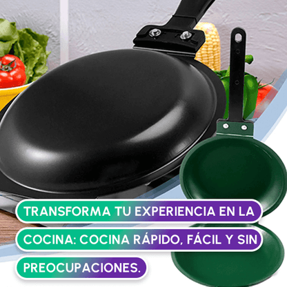 Sartén 🍳 de Doble Cara Antiadherente + Envío GRATIS