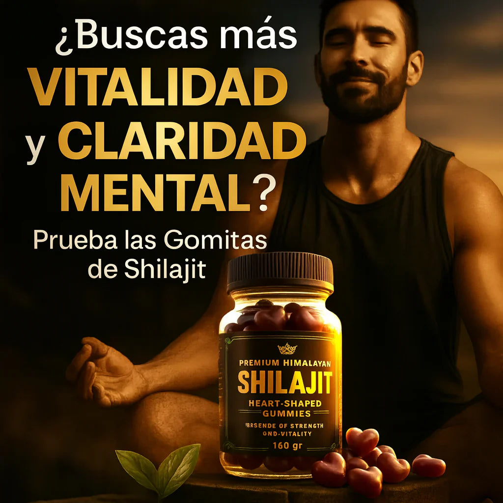 Gomitas de Shilajit Premium Himalayo | Potencia tu Energía, Fuerza y Vitalidad Masculina