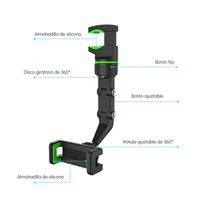 Soporte multifuncional de Celular 360° + Envío GRATIS