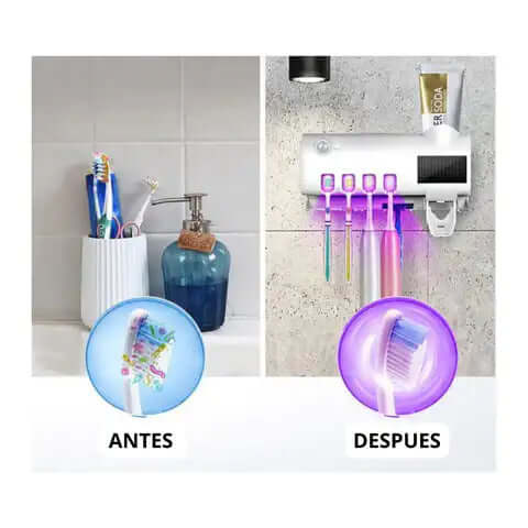 Soporte esterilizador de cepillos 3 en 1 + Envío GRATIS