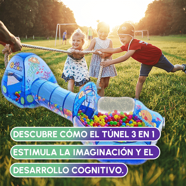Túnel 3 en 1 para niños + Envío GRATIS