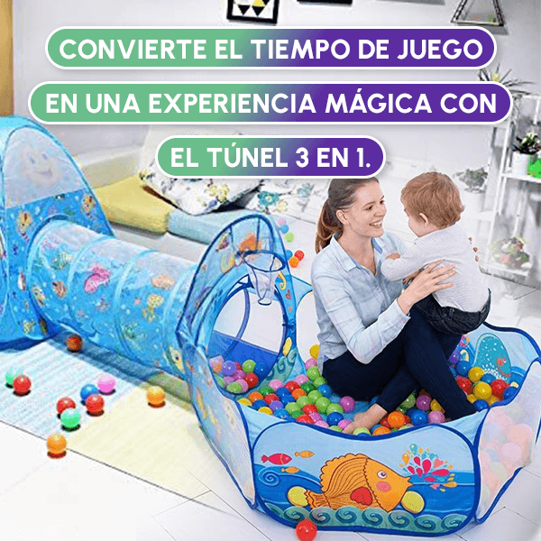 Túnel 3 en 1 para niños + Envío GRATIS