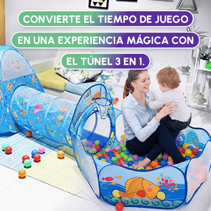 Túnel 3 en 1 para niños + Envío GRATIS